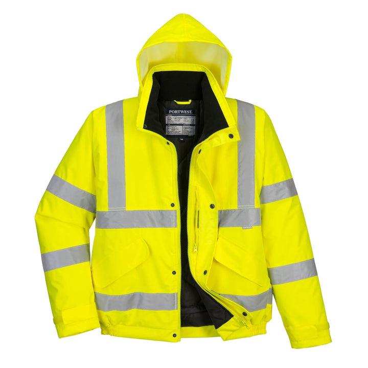 Portwest Bomberjacke mit Reflexstreifen Leuchtend gelb XXS, XXS