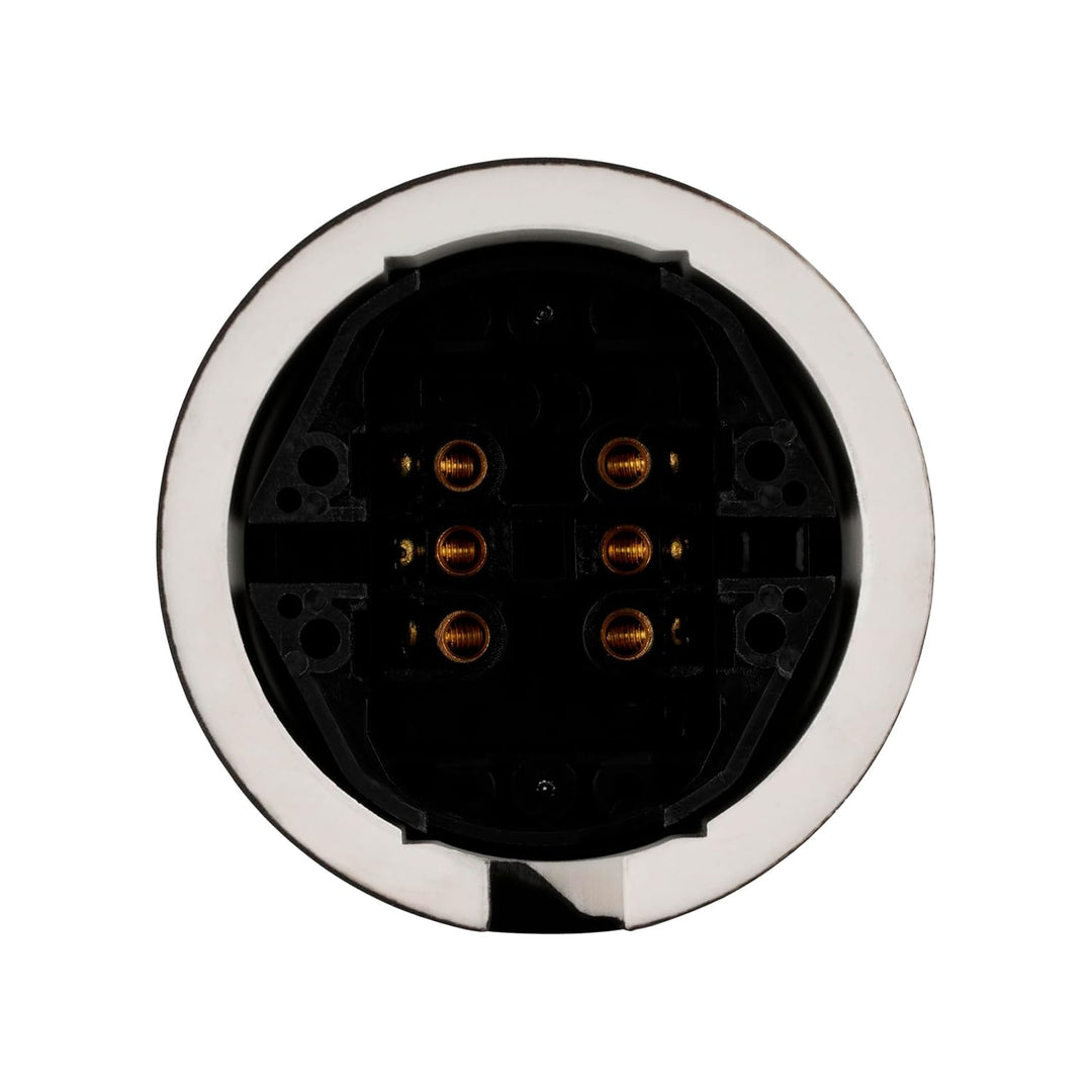 Aufputz Porzellan Retro Doppelschalter, Serienwechselschalter, All-in-One, Serie QR1 schwarz