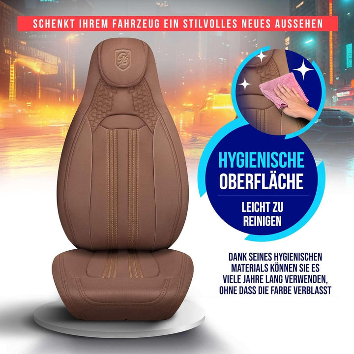 Wohnmobil Sitzbezüge kompatibel mit FIAT Ducato, Citroën Jumper, Peugeot Boxer - Schonbezüge Set aus