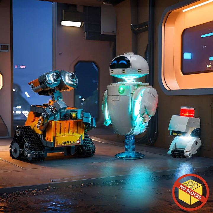 BrickBling Led Licht Set Kompatibel mit Lego 43279 WALL-E and EVE (Kein Modell), Dekorationsbeleucht