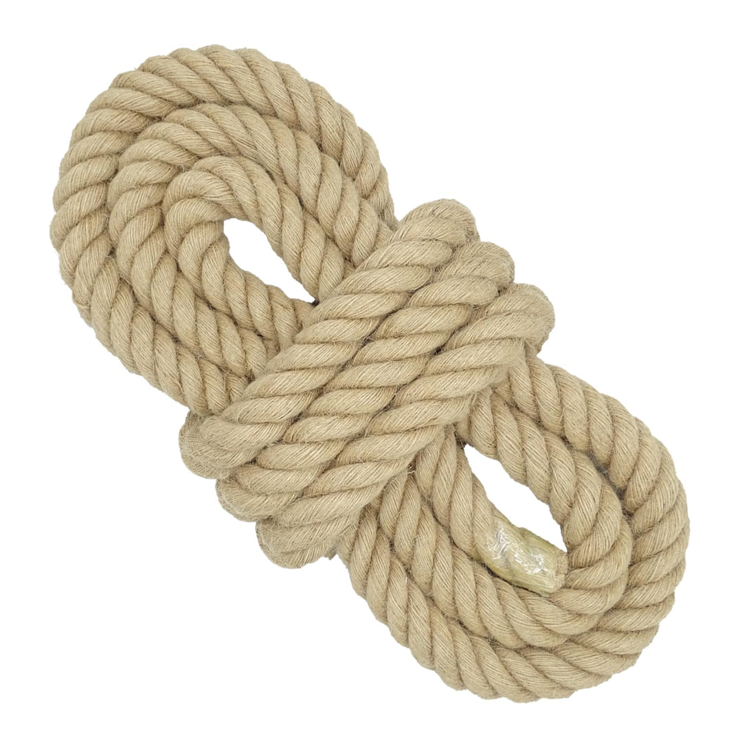 25 mm * 5 m Dickes Juteseil, 4 Stränge gedrehtes Schaukelseil, Hochleistungs-Tauziehseil, Sackleinen