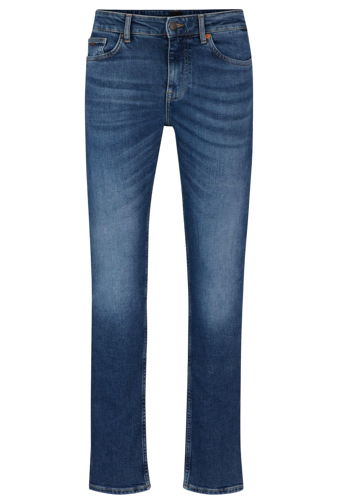 BOSS Herren Delaware BC-L-C Blaue Slim-Fit Jeans aus komfortablem Stretch-Denim 34W / 36L New - Medi