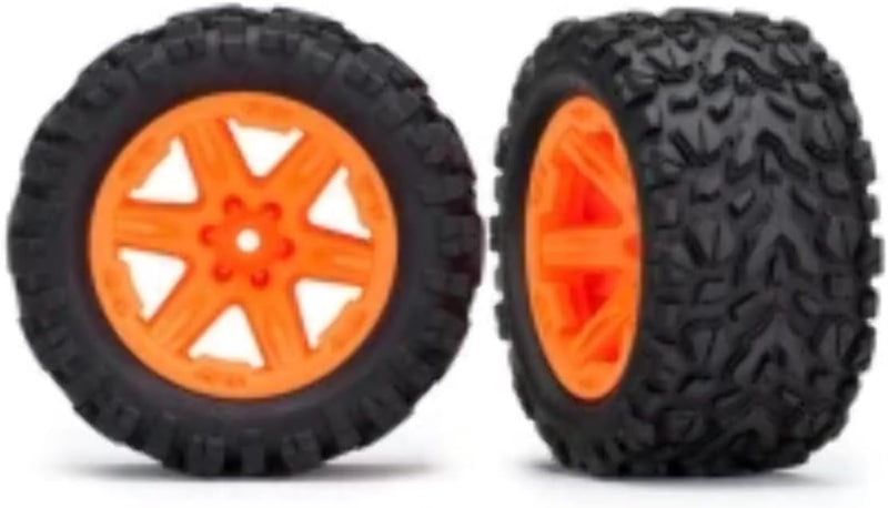 TRAXXAS 6773A Reifen Talon auf Kreisen orange Hex 12mm