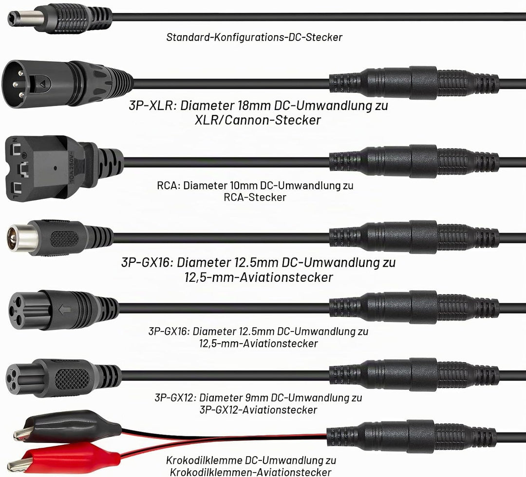 UURRPP 24V 36V 48V 60V 72V 3A Blei Säure Batterieladegerät für Razor E100 Ground Force Go Kart Elekt