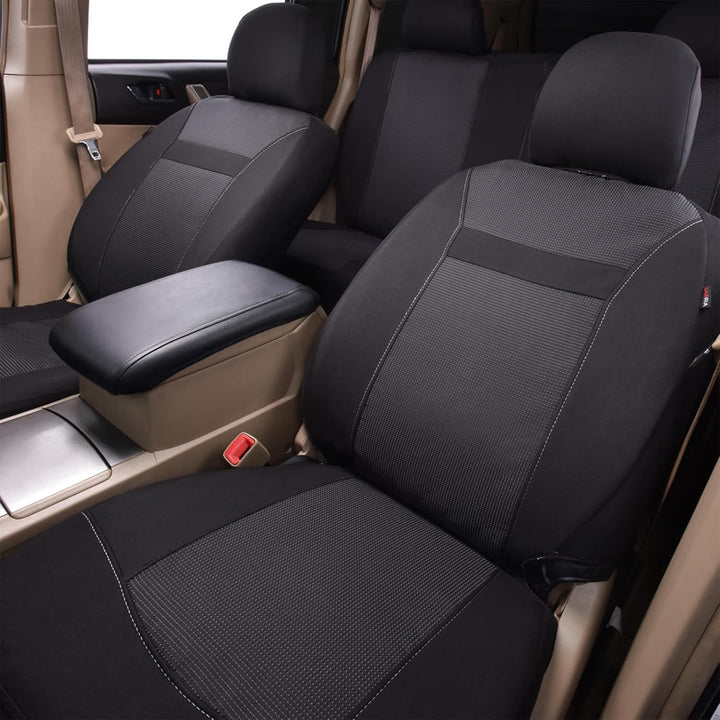 Flying Banner Mesh und Jacquard Universal Auto Sitz Cover Sitze mit Seitenairbag Full Set -- Low Bac