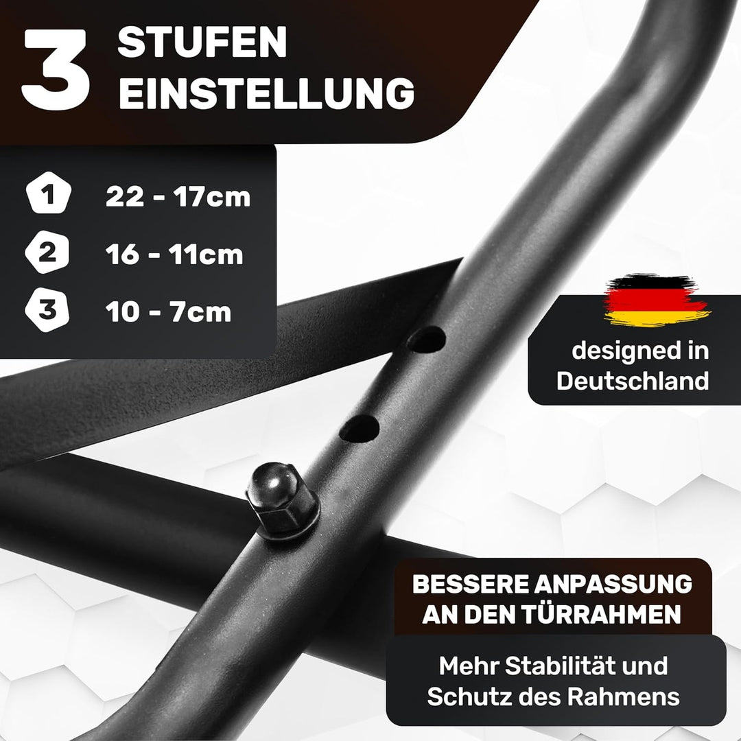 [NEU] Klimmzugstange Türrahmen [Klimmzugstange ohne Schrauben] Fitness Stange Pull Klimmzugstange Tü