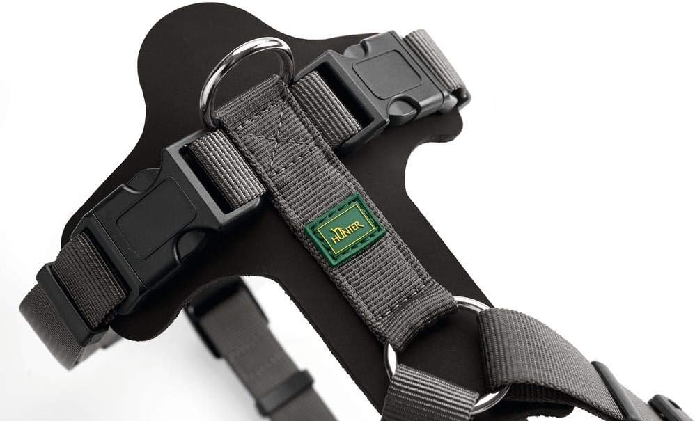 HUNTER AALBORG MIXED Hundegeschirr, M-L, schwarz/grau schwarz/grau 63 - 96 cm, schwarz/grau 63 - 96