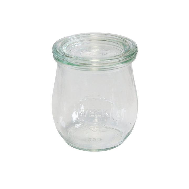 Weck Dessertglas 292406 - 6 Tulpengläser mit Deckel, 220ml