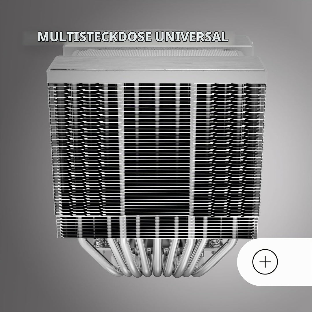 Mars Gaming MCPU-XU9, CPU-Kühler Doppelturm, TDP 400W, 2x Hybridflügel-Lüfter und Hyperbalanciertes