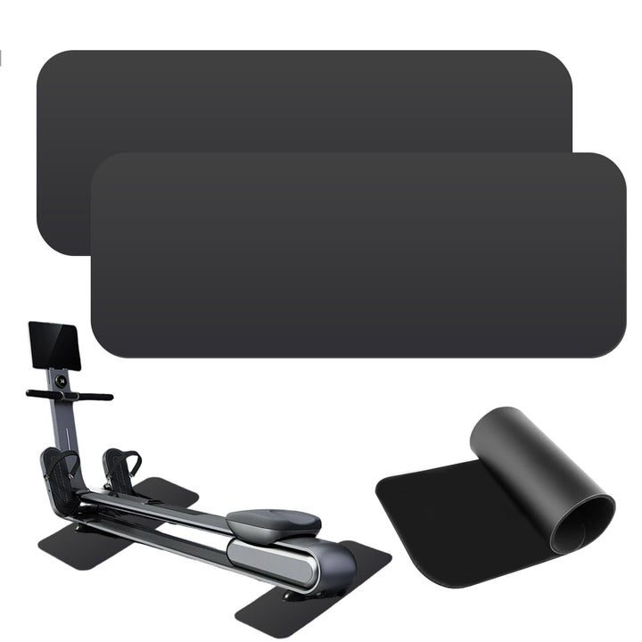 Bodenschutzmatte Fitnessgerät, 2 Stück Unterlegmatte für Fitnessgeräte 6mm Dicke Rutschfeste Bodensc