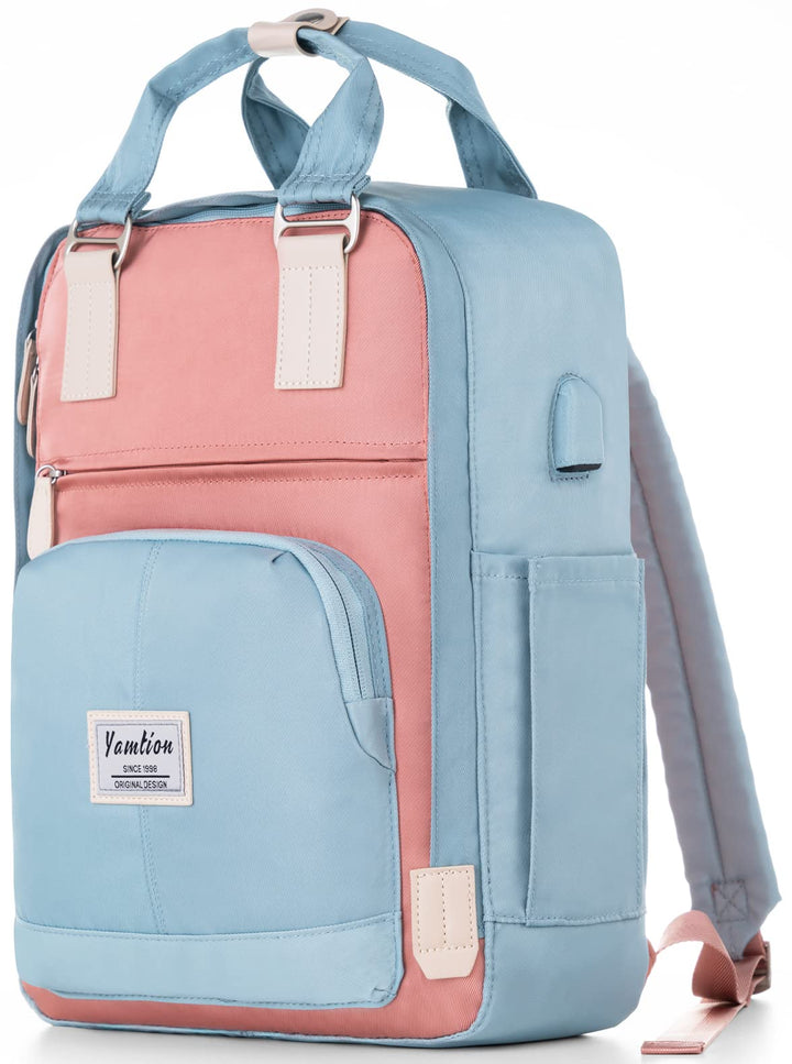YAMTION Schulrucksack Mädchen Teenager 15,6 Zoll,Schultasche Frauen Rucksack Schule Schulranzen Mädc