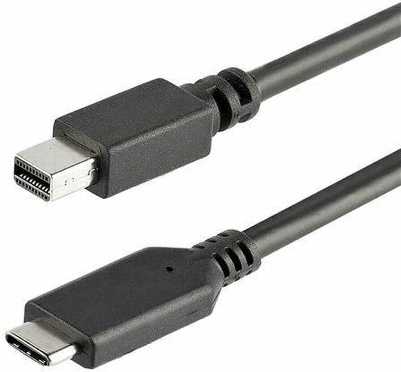 StarTech.com 1m USB-C auf Mini DisplayPort Kabel - USB C zu mDP Kabel - 4K 60Hz - Schwarz (CDP2MDPMM