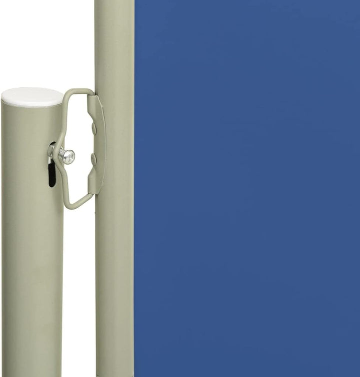 puraday 180x600 cm Seitenmarkise Ausziehbar Blau Terrassen-Sichtschutz Balkon Seitenwand Stilvolle S
