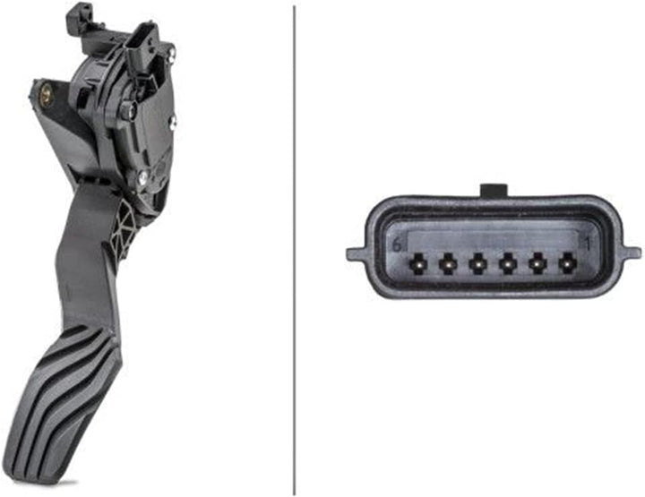 HELLA 6PV 012 902-701 Sensor, Fahrpedalstellung - für Links-/Rechtslenker - Automatikgetriebe