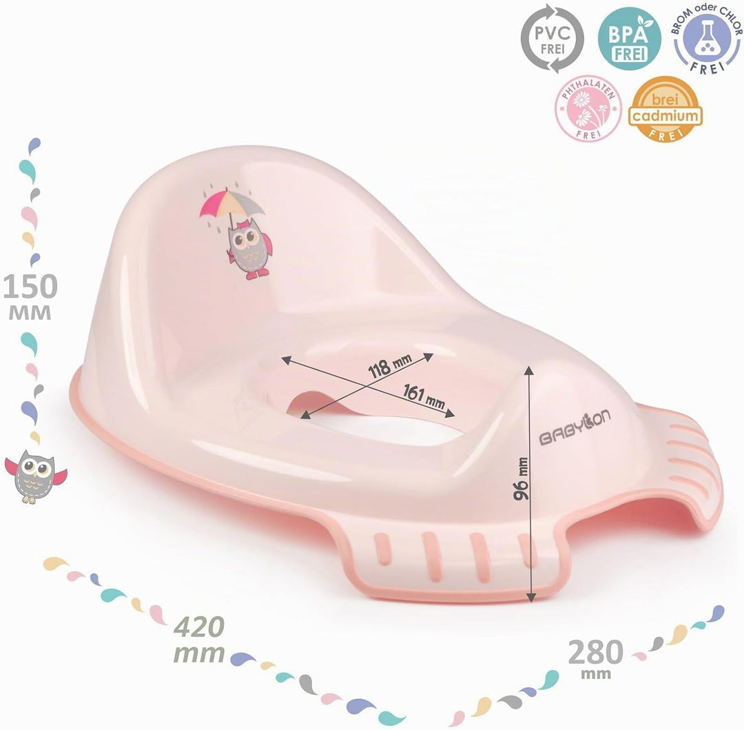 BABYLON Flipper Klodeckel Toilettensitz für Kinder Anti-Rutsch Ergonomisch. Baby toilettentrainer mi