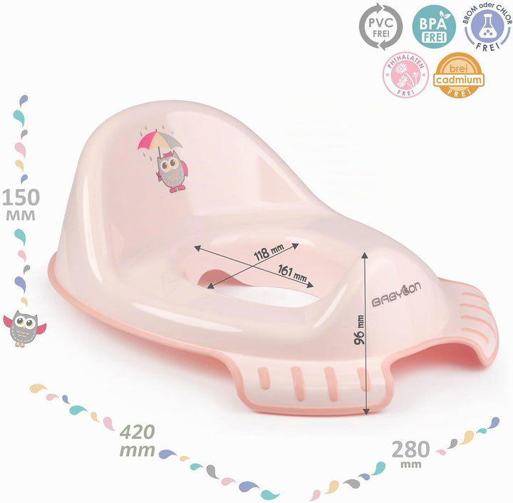 BABYLON Flipper Klodeckel Toilettensitz für Kinder Anti-Rutsch Ergonomisch. Baby toilettentrainer mi