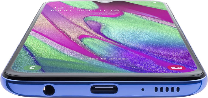 Samsung Galaxy A40 Smartphone (15.0cm (5.9 Zoll) 64GB interner Speicher, 4GB RAM, Dual SIM, blau) -