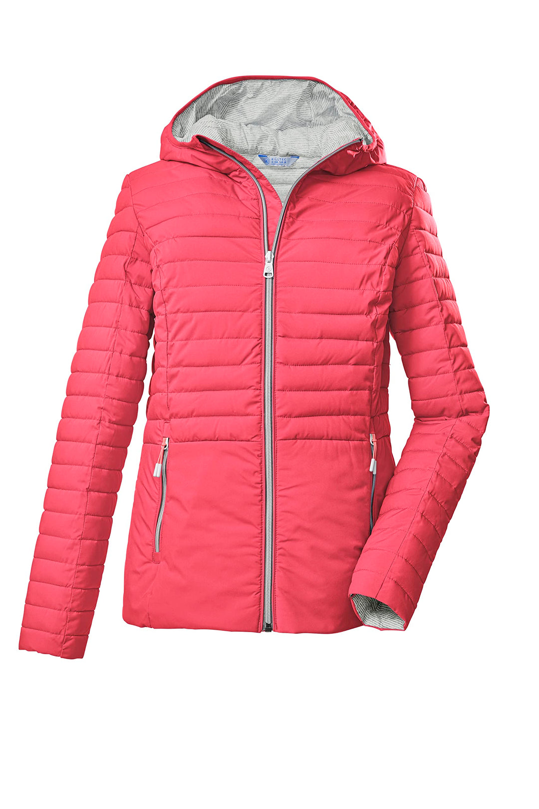 Killtec Damen Kos 117 Wmn Qltd Jckt Steppjacke mit Kapuze/Jacke in Daunenoptik 38 coral pink, 38 cor