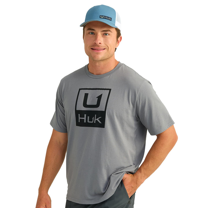 HUK Herren Kc Scott Short Sleeve Tee Performance Fishing T-Shirt Hemd (1er Pack) 3XL Huk Gestapeltes