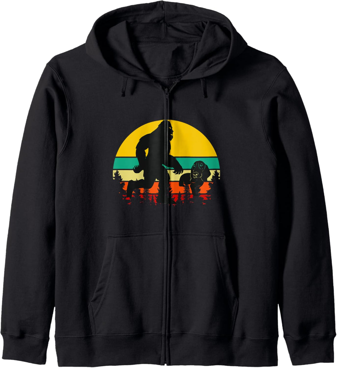 Bigfoot und der Jagdhund Kapuzenjacke