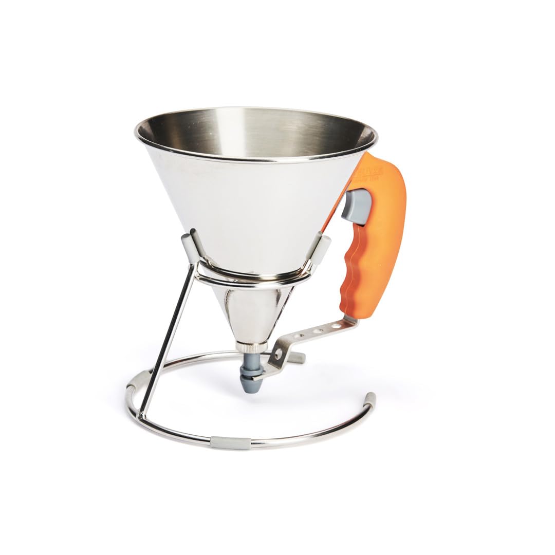 De Buyer Fondanttricher, Edelstahl, orange, 18.5 x 15 x 15.5 cm