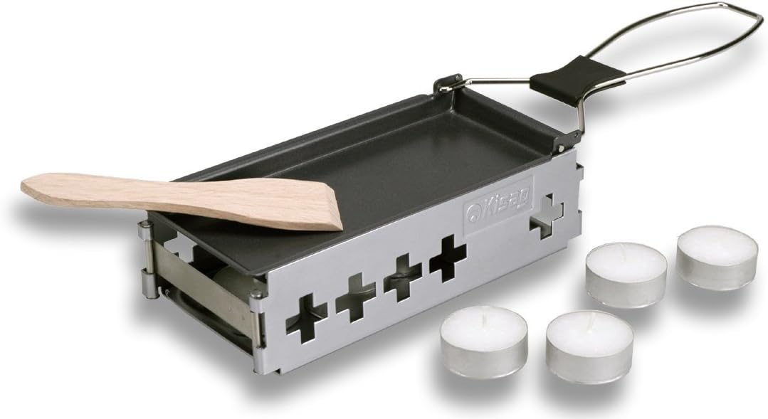 Kisag Raclettegerät Candle Light Raclette Dinner for one Jedem sein eigenes Raclettepfännchen, klapp