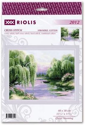 Riolis Kreuzstich Set Ruhiger Morgen, Zählmuster, 40x30cm