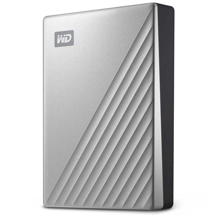 WD My Passport Ultra externe Festplatte 4 TB (mobiler Speicher, Metallgehäuse, herunterladbare Softw
