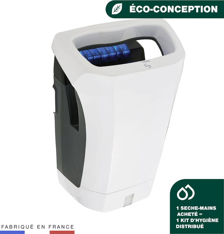 JVD - Sèche-Mains - Sèche-Mains automatique JVD Collection STELL'AIR air pulsé Blanc