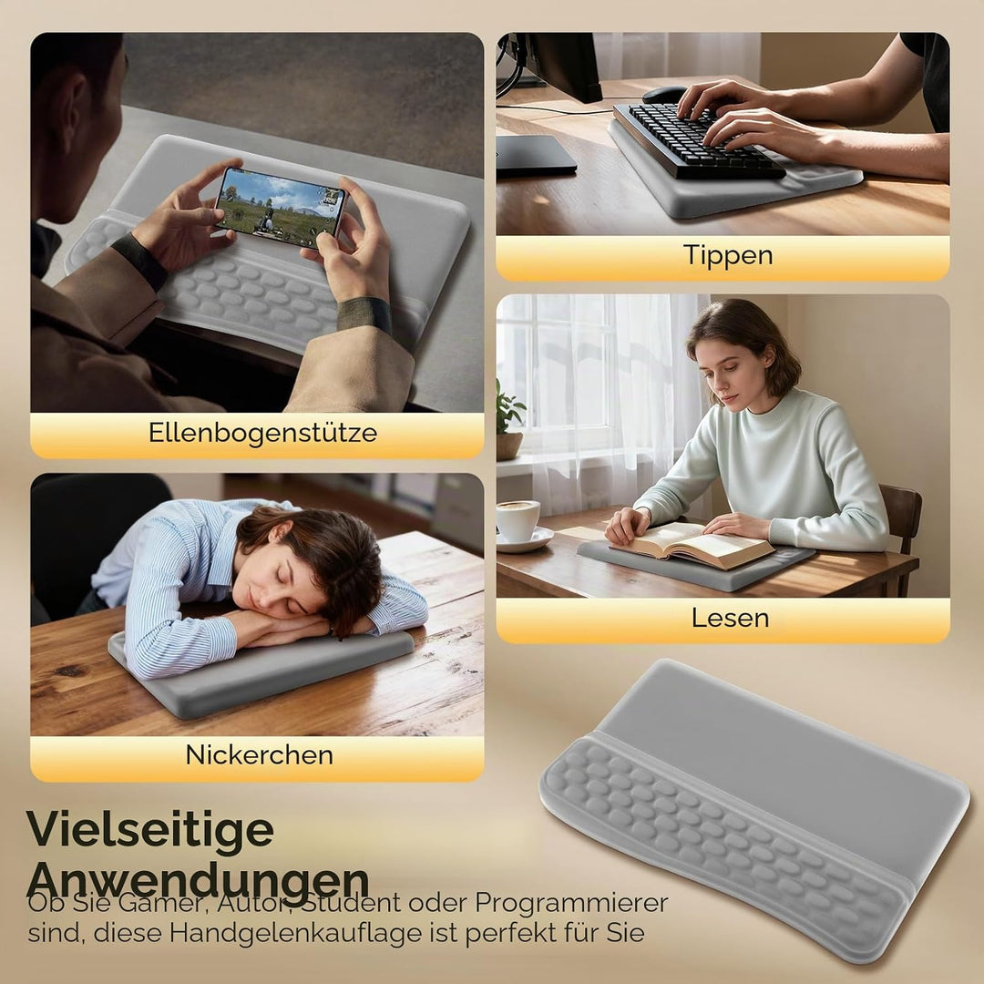 Handballenauflage Tastatur, Handstütze Tastatur Handauflage Ergonomisch, Memory-Schaum Rutschfest Ta