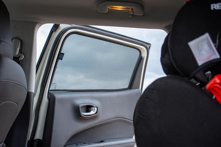 Satz Car Shades (Hintertüren) kompatibel mit Jeep Compass (MX) 2017- (2-teilig)