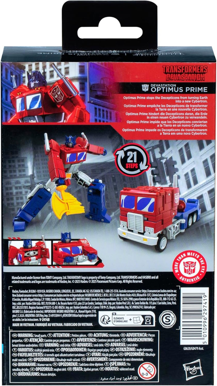 Transformers Spielzeug Studio Series Deluxe-Klasse Transformers: Devastation Optimus Prime Action-Fi