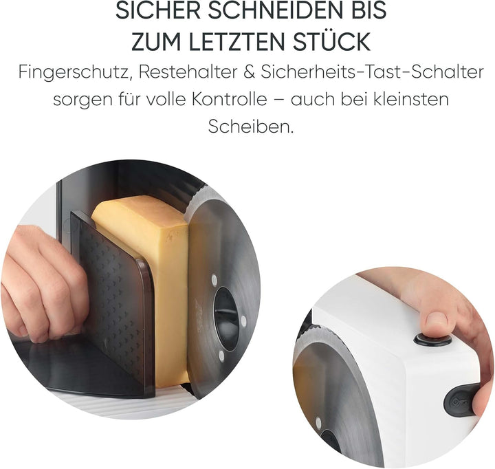 SEVERIN Allesschneider für Brot, Aufschnitt oder Käse, Brotschneidemaschine mit stufenlos einstellba