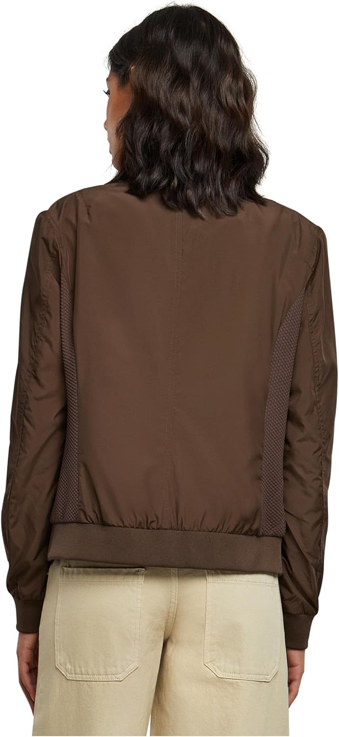 Urban Classics Damen Ladies Light Bomber Jacket XL Brown, XL Brown