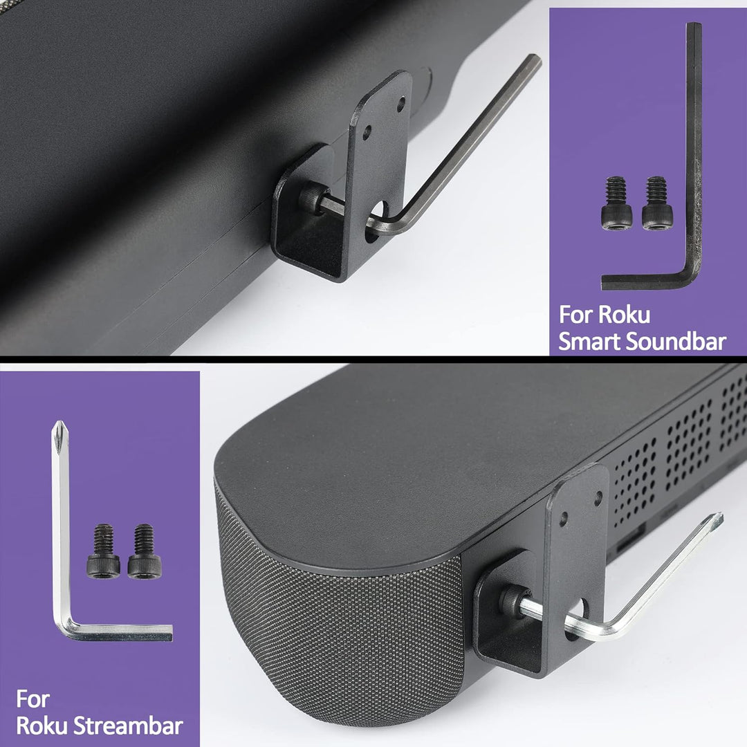 WABRACKET Wandhalterung für Roku Streambar/Smart Soundbar, robuste Soundbar-Halterung für Roku, mit
