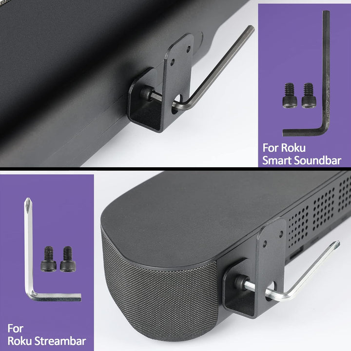 WABRACKET Wandhalterung für Roku Streambar/Smart Soundbar, robuste Soundbar-Halterung für Roku, mit