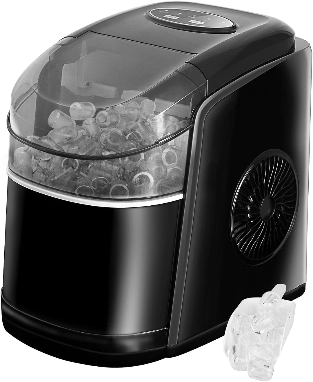 Eiswürfelmaschine Testsieger 12KG Eiswürfelbereiter Ice Maker 6 min Produktionszeit Ice Cube Maker,