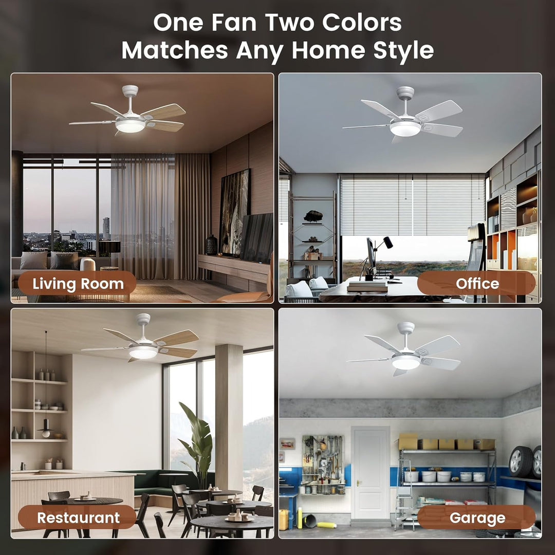 Deckenventilator mit Beleuchtung, Ø106cm App Steuerung & Fernbedienung Deckenventilatoren mit Licht