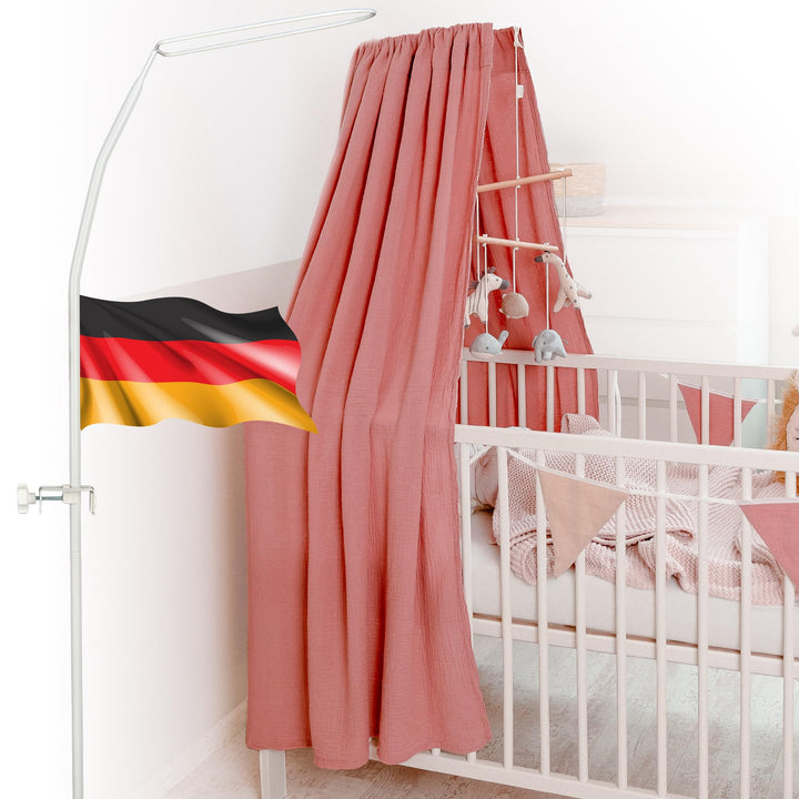lilimaus Himmelstange Babybett für alle Baby und Kinderbetten - Himmelbett Gestell - Betthimmel Stan