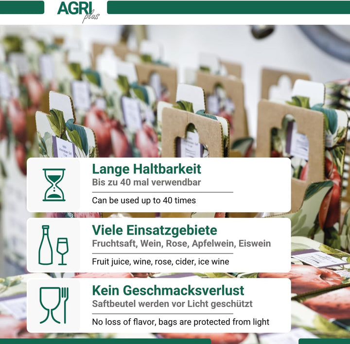 Karton für Bag-in-Box Beutel I 5 Liter I 10 Stück I Ohne Beutel I Hochwertige Karton-Box mit Rote-Äp