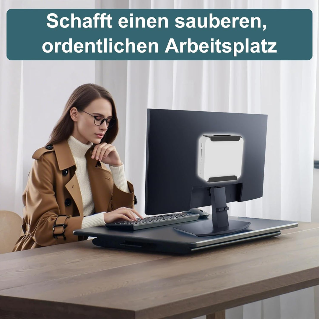 Mini-PC-Halterung kompatibel mit Beelink Mini-PC – VESA-Halterung / Wandhalterung / Untertisch-Monta