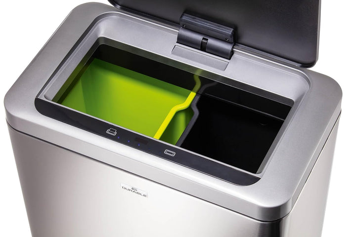 Durable Sensor Mülleimer NO TOUCH DUO 2x20L, Mülltrennsystem mit zwei herausnehmbaren Inneneimern, s