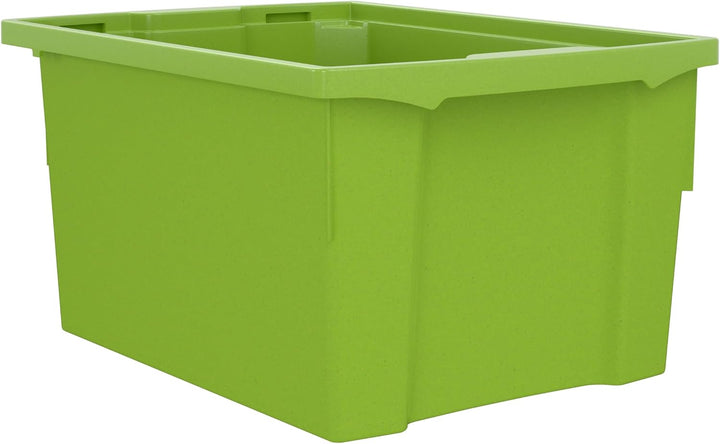 Betzold Box PRO L – robuste Baumaterial‑Box, nest‑ &amp; stapelbar Grün, Grün