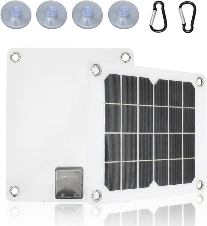 5V 20W Monokristallines Solarpanel, Wasserdichtes Tragbares Solarpanel, USB-Solarpanel-Lademodul für