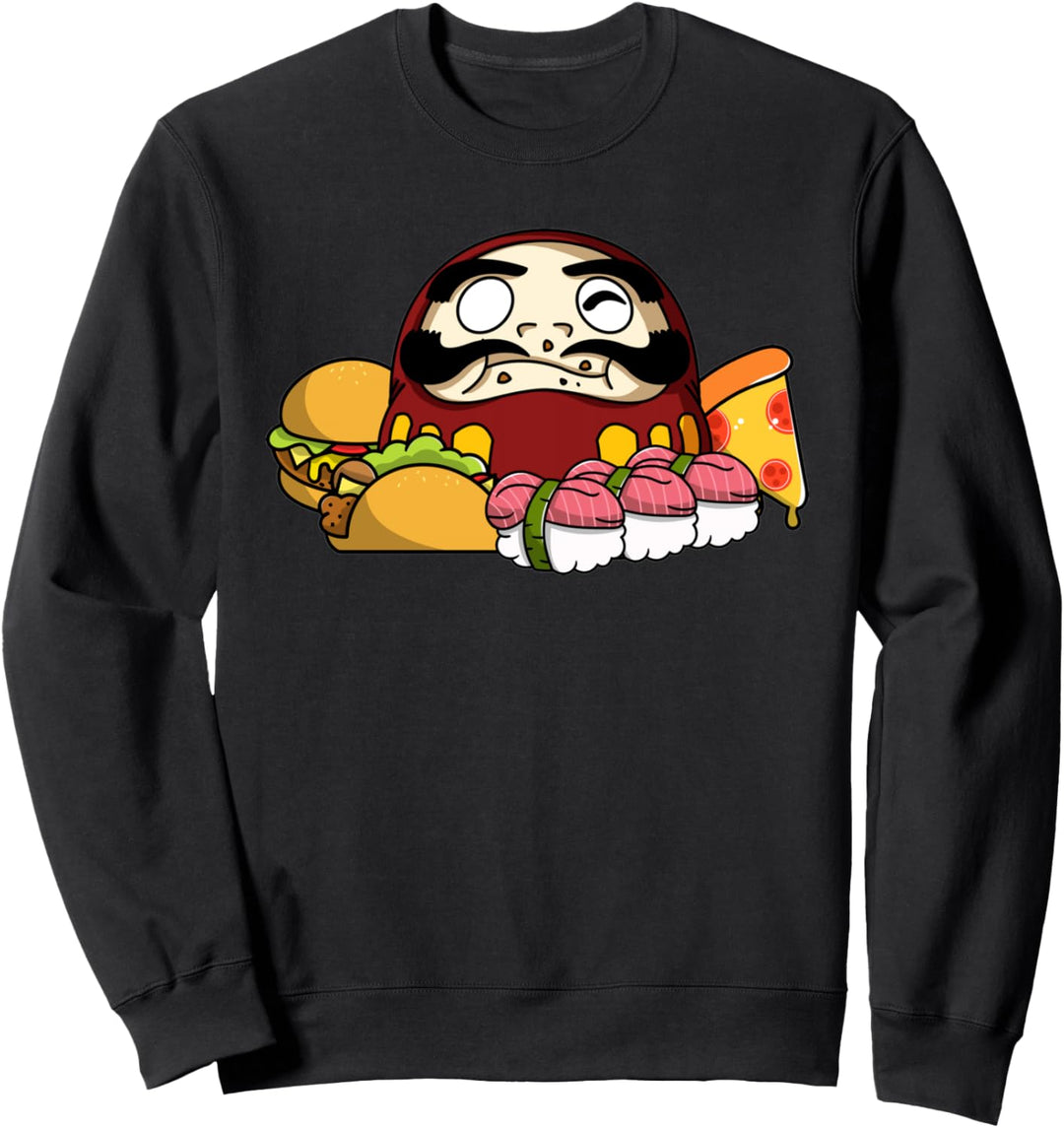 Japanisch Daruma Doll Lustig Foodie Food Lover Kawaii Otaku Sweatshirt