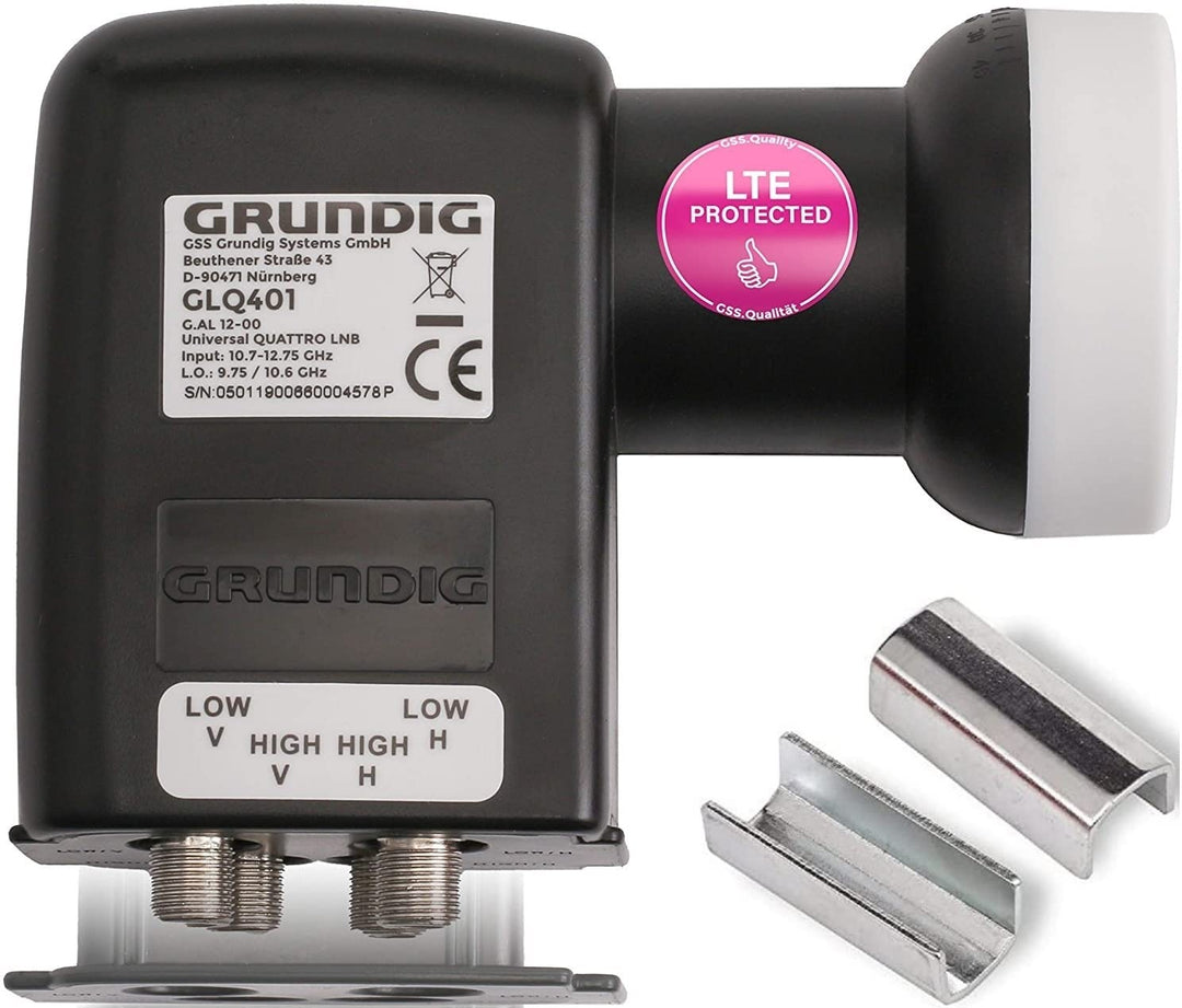 [Test SEHR GUT *] GSS Quattro LNB für Multischalter, Multiswitch geeignet - mit LTE Filter - Sat, Sa