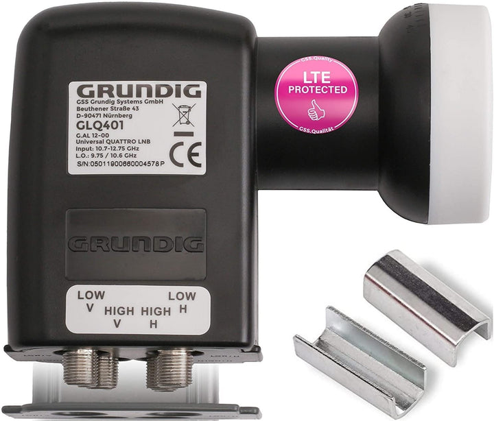 [Test SEHR GUT *] GSS Quattro LNB für Multischalter, Multiswitch geeignet - mit LTE Filter - Sat, Sa