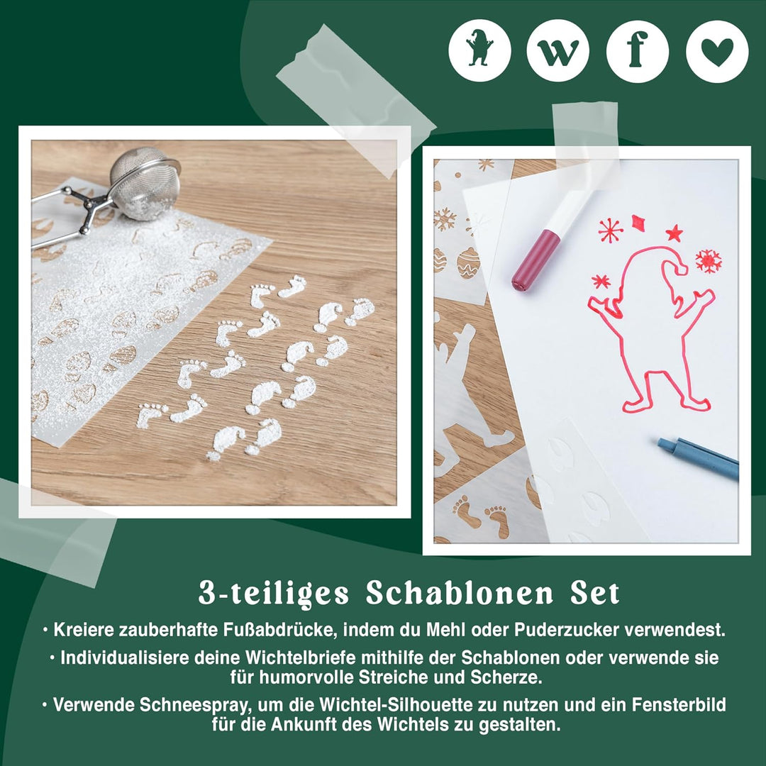 WICHTELFREUND Wichteltür Set - Zauberhafte Wichteltür Komplettset inkl. DIY- Baustelle Miniatur Wich