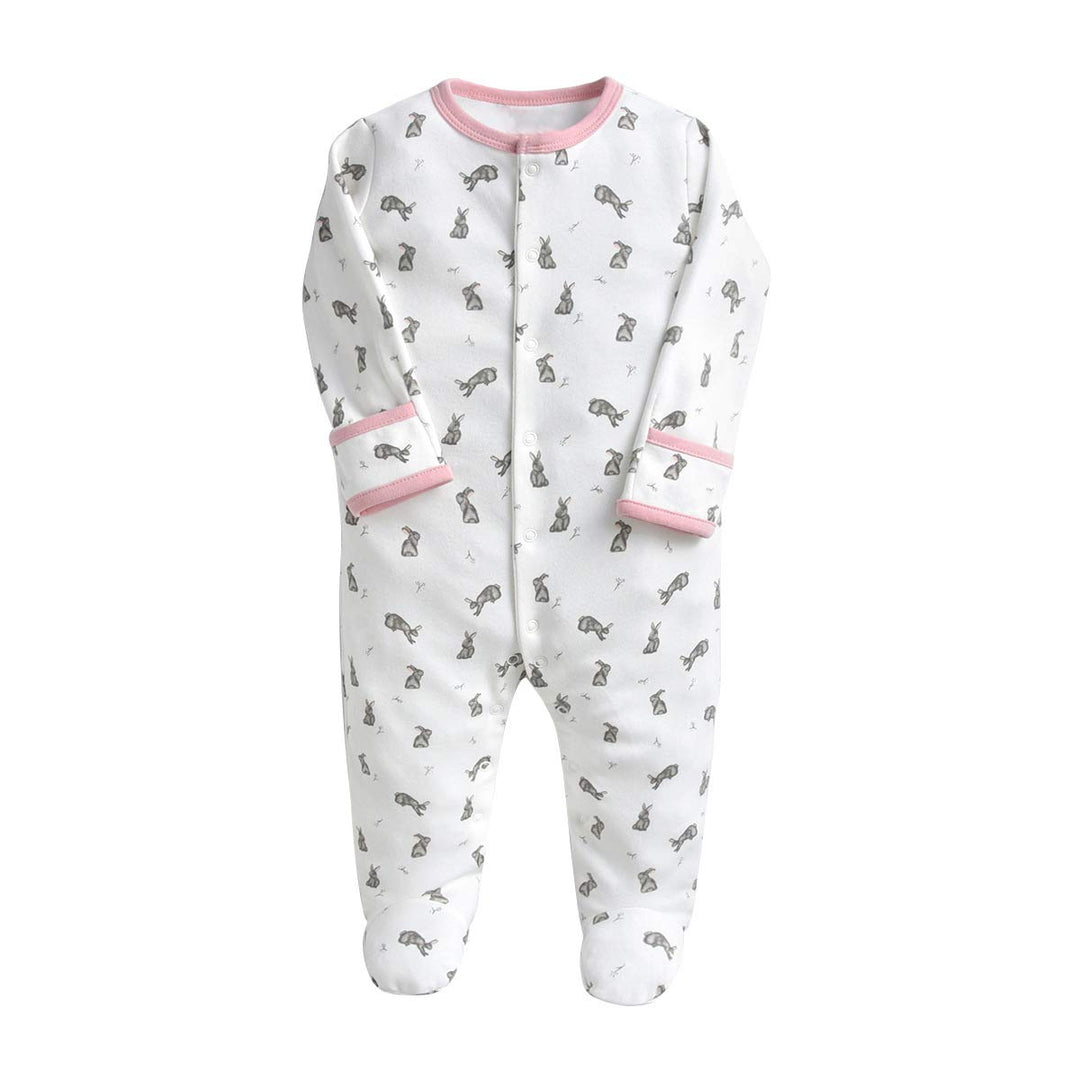 Minizone Baby Schlafanzug Pack of 3, Strampler Langarm Pyjamas Schlafstrampler 6-9 Monate 6-9 Monate