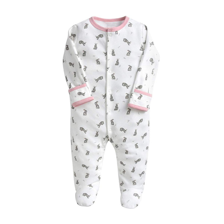 Minizone Baby Schlafanzug Pack of 3, Strampler Langarm Pyjamas Schlafstrampler 6-9 Monate 6-9 Monate